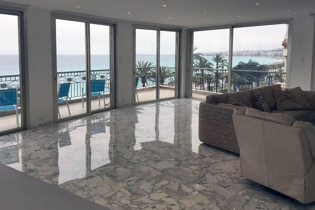 Promenade Des Anglais Amazing Sea View 140M2 3Br Niza Exterior foto